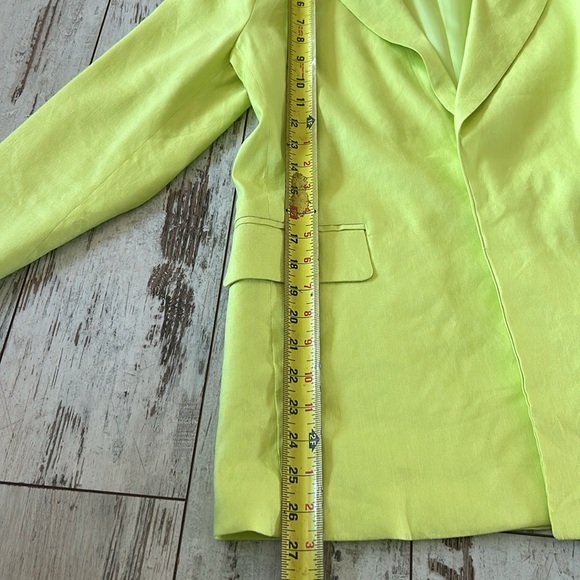 Jason Wu blazer chartreuse linen - Picture 5 of 5